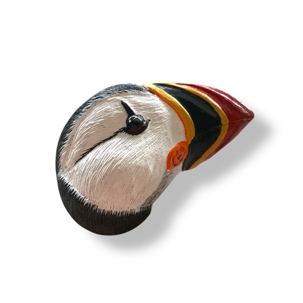 Puffin handmade vintage brooch